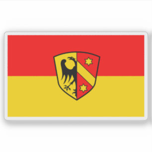 Flagge von Kaufbeuren, Deutschland Aufkleber