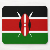 Flagge von Kenia Afrika Mousepad (Vorne)