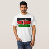 Flagge von Kenia Afrika T-Shirt (Vorne ganz)