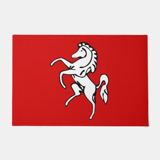Flagge von Kent (Weißes Pferd) (Landkreis von Engl Fußmatte (Vorderseite)