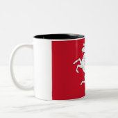 Flagge von Kent (Weißes Pferd) (Landkreis von Engl Zweifarbige Tasse (Links)