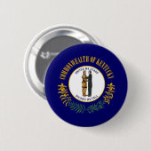Flagge von Kentucky Button (Vorne & Hinten)