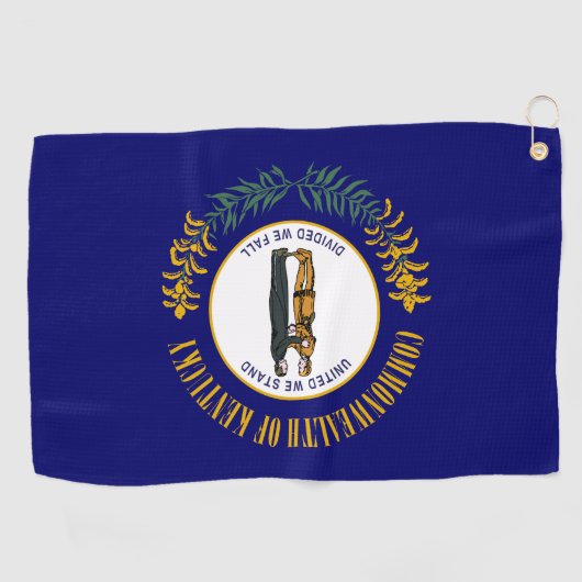 Flagge von Kentucky Golfhandtuch (Horizontal)
