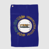 Flagge von Kentucky Golfhandtuch (Vorderseite)