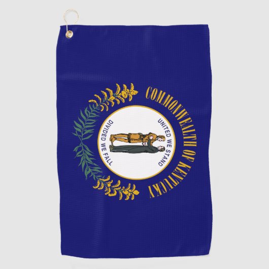 Flagge von Kentucky Golfhandtuch (Vorderseite)