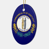 Flagge von Kentucky Keramik Ornament (Links)