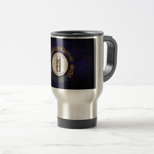 Flagge von Kentucky Reisebecher (VorderseiteRechts)