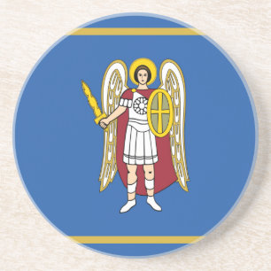 Flagge von Kiew Getränkeuntersetzer