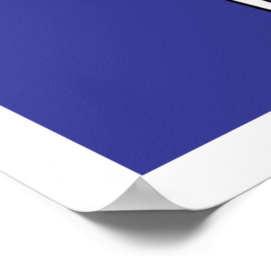 Flagge von Kiew Poster (Ecke)