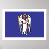 Flagge von Kiew Poster (Vorne)