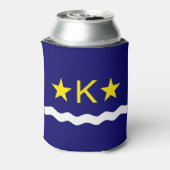 Flagge von Kinshasa, Kongo Can Cooler Dosenkühler (Kanne Rückseite)