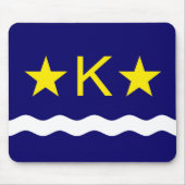 Flagge von Kinshasa, Kongo-Maus-Pad Mousepad (Vorne)