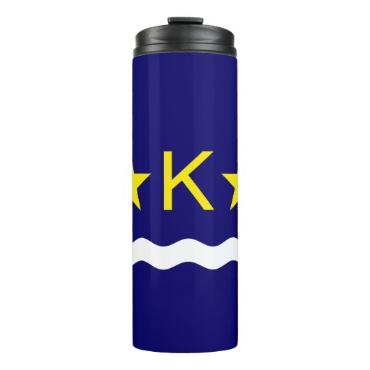 Flagge von Kinshasa, Kongo Thermal Tumbler Thermosbecher (Vorderseite)
