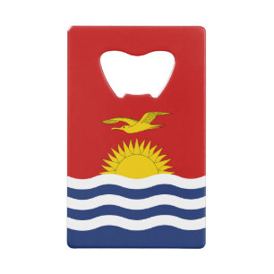 Flagge von Kiribati Geldbeutel Flaschenöffner
