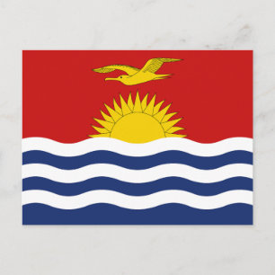 Flagge von Kiribati Postkarte