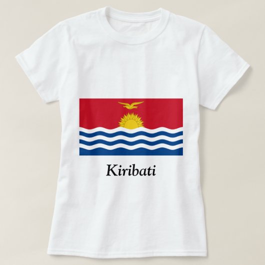 Flagge von Kiribati T-Shirt (Design vorne)