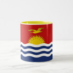 Flagge von Kiribati Zweifarbige Tasse