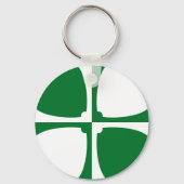 Flagge von Kirkcudbrightshire Schlüsselanhänger (Rückseite)