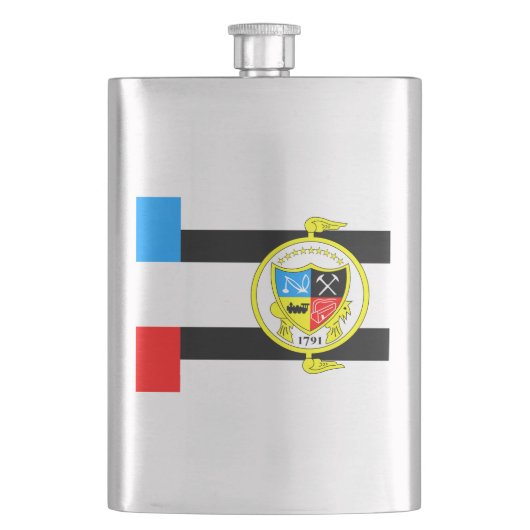 Flagge von Knoxville, Tennessee Flachmann (Vorderseite)