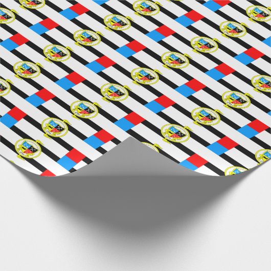 Flagge von Knoxville, Tennessee Geschenkpapier (Ecke)