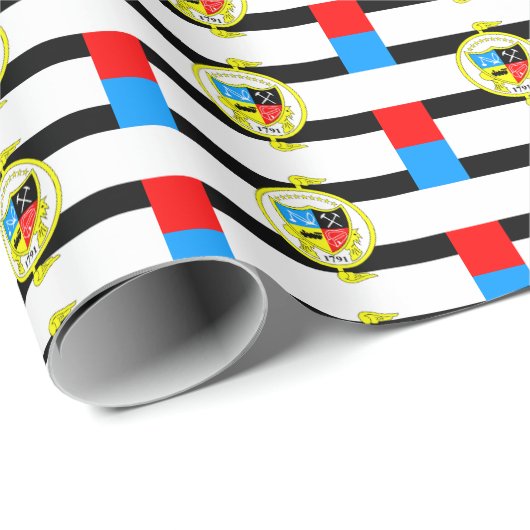 Flagge von Knoxville, Tennessee Geschenkpapier (Rolleneckpunkt)