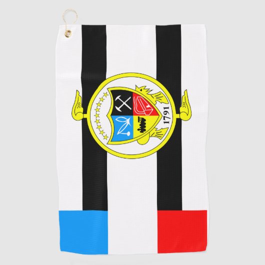 Flagge von Knoxville, Tennessee Golfhandtuch (Vorderseite)