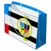 Flagge von Knoxville, Tennessee Große Geschenktüte (Rückseite Schrägansicht)