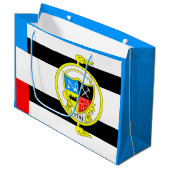 Flagge von Knoxville, Tennessee Große Geschenktüte (Vorderseite Schrägansicht)