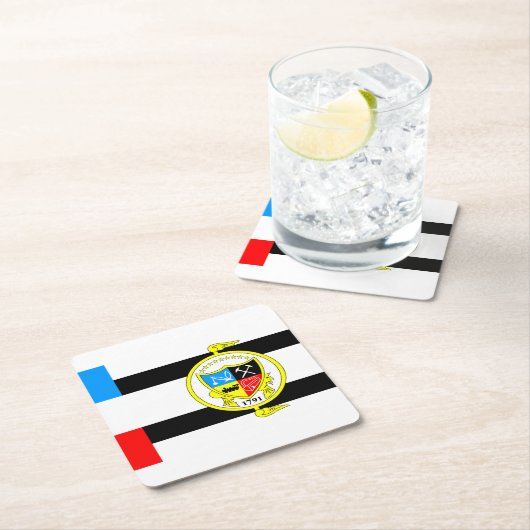 Flagge von Knoxville, Tennessee Rechteckiger Pappuntersetzer (Vor Ort)