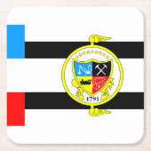 Flagge von Knoxville, Tennessee Rechteckiger Pappuntersetzer (Vorderseite)