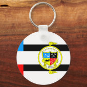 Flagge von Knoxville, Tennessee Schlüsselanhänger (Rückseite)