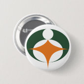 Flagge von Koga, Shiga, Japan Button (Vorne & Hinten)