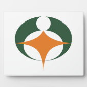 Flagge von Koga, Shiga, Japan Fotoplatte (Vorderseite)