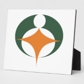 Flagge von Koga, Shiga, Japan Fotoplatte (Seite)