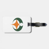 Flagge von Koga, Shiga, Japan Gepäckanhänger (Rückseite horizontal)