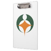 Flagge von Koga, Shiga, Japan Klemmbrett (Links)