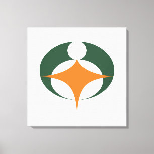 Flagge von Koga, Shiga, Japan Leinwanddruck