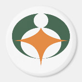 Flagge von Koga, Shiga, Japan Magnet (Vorne)