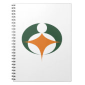 Flagge von Koga, Shiga, Japan Notizblock (Vorderseite)