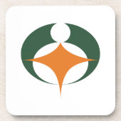 Flagge von Koga, Shiga, Japan Untersetzer (Vorderseite)