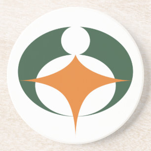 Flagge von Koga, Shiga, Japan Untersetzer