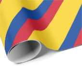 Flagge von Kolumbien- - Banderade Kolumbien Geschenkpapier (Rolleneckpunkt)