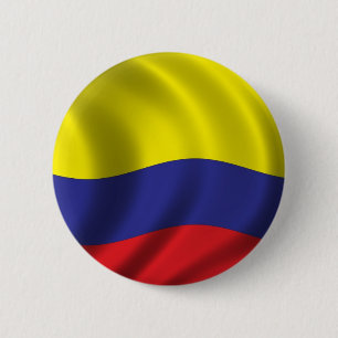 Flagge von Kolumbien Button