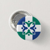 Flagge von Kolumbien, Missouri Button (Vorne & Hinten)