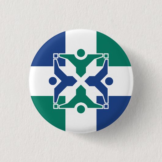 Flagge von Kolumbien, Missouri Button (Vorderseite)