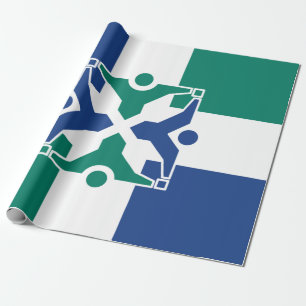 Flagge von Kolumbien (Missouri) Geschenkpapier