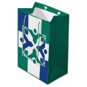 Flagge von Kolumbien, Missouri Mittlere Geschenktüte (Vorderseite Schrägansicht)