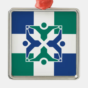 Flagge von Kolumbien (Missouri) Ornament Aus Metall