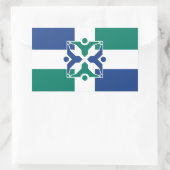 Flagge von Kolumbien, Missouri Rechteckiger Aufkleber (Tasche)