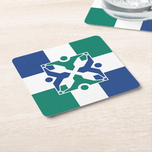 Flagge von Kolumbien, Missouri Rechteckiger Pappuntersetzer (angewinkelt)